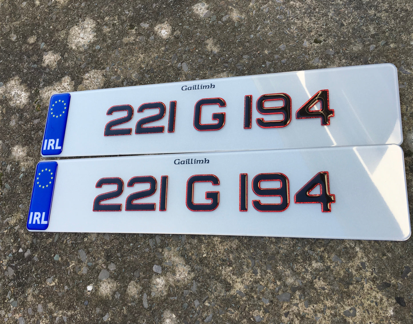 RED 3D GEL PLATES