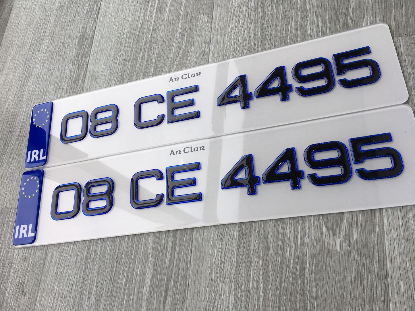 Blue 3D gel plates